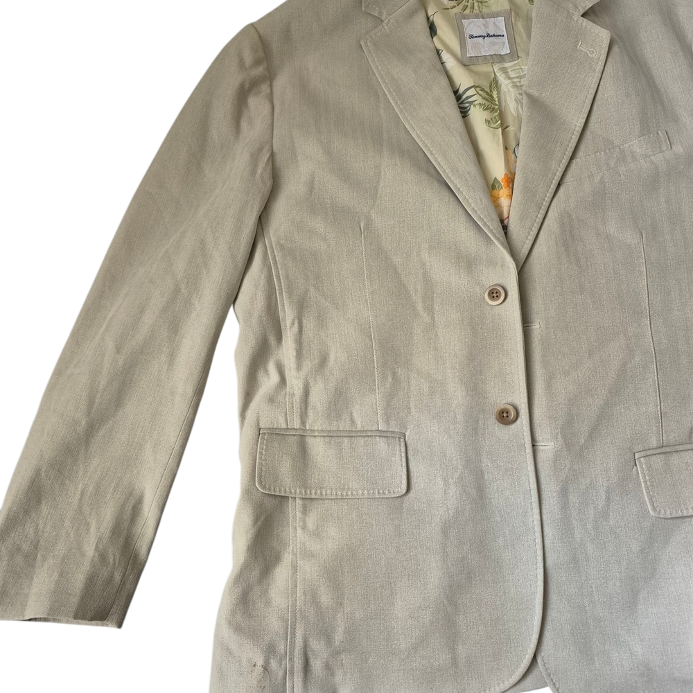 L Tommy Bahama men's Beige Blazer - Picture 2 of 16